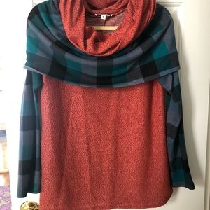 Cowl neck sweater